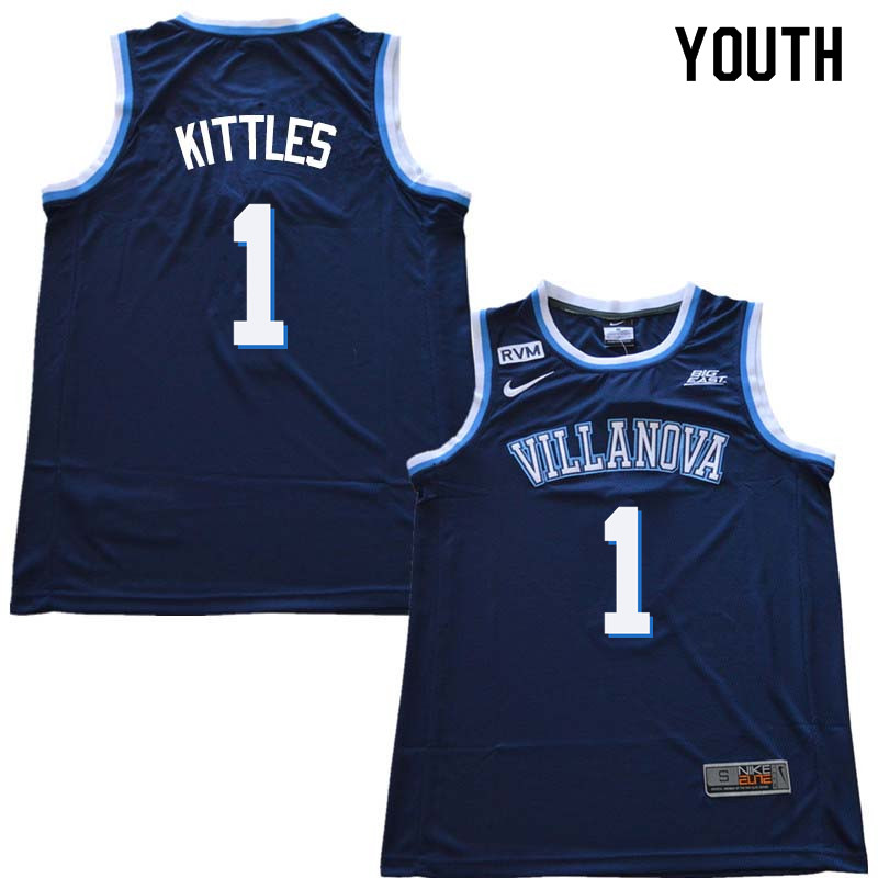 2018 Youth #30 Kerry Kittles Willanova Wildcats College Basketball Jerseys Sale-Navy - Click Image to Close